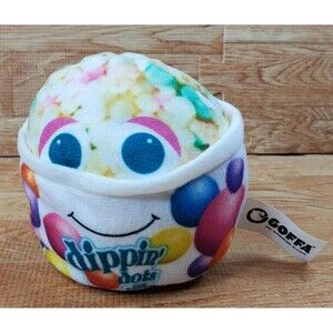 Dippin Dots Ice Cream Cup Goffa 5" Plush Realistic Stuffed Toy